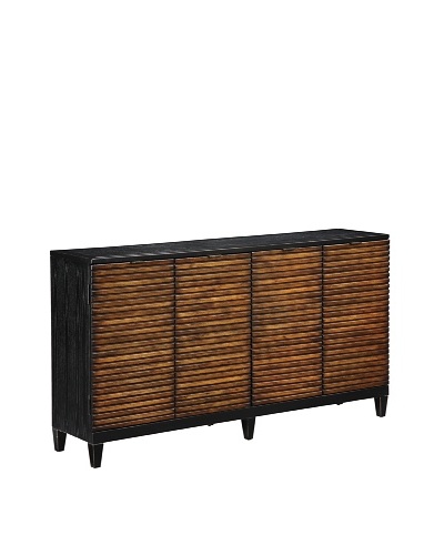 Coast To Coast Credenza, Black/Pecan