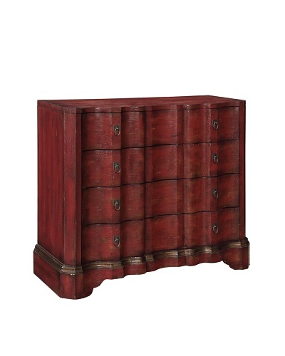 Coast To Coast Williams 4-Drawer Chest, Red