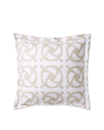 COCOCOZY Katie Sham Euro, White/Taupe, Euro