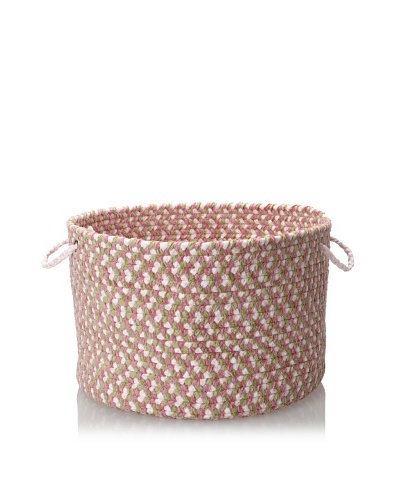 Colonial Mills Chenille Multi Mix Storage Baskets, Petal Pink