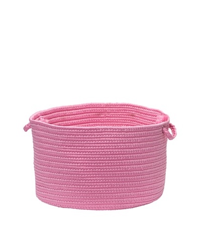 Colonial Mills Summer Solids Indoor/Outdoor Storage Basket [Hot Pink]