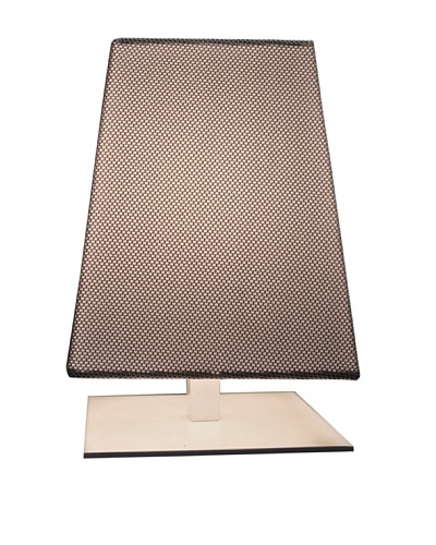 Contardi Quadra TA Kensington Table Lamp, Mesh Grey Fabric