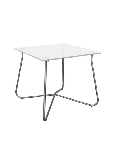 Control Brand Chania Outdoor End Table, Clear