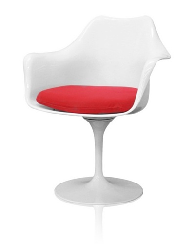 Control Brand Tulip Arm Chair, White