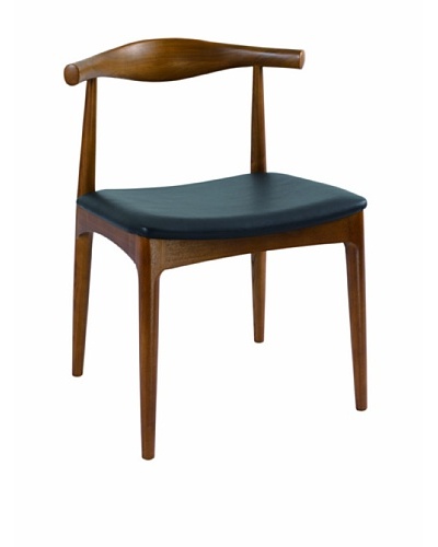 Control Brand Danish-Inspired Side Dining Chair, Brown