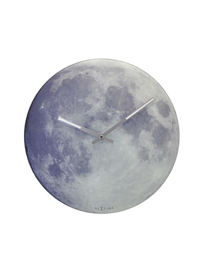 Control Brand Blue Moon Wall Clock, Blue