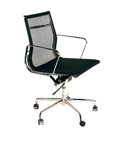 Control Brand Mid-Century Mesh Executive Office Chair, Black