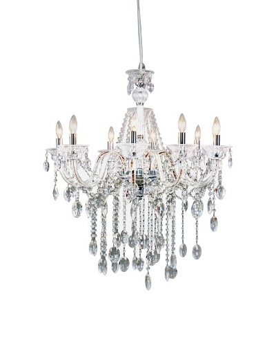 Control Brand Octopussy L.E.D Chandelier, Clear