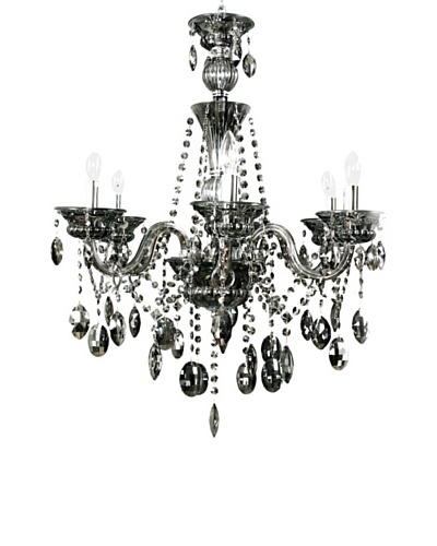 Control Brand Octopussy Remote-Control Chandelier, Silver
