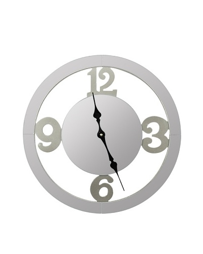 Cooper Classics Wells Wall Clock, SilverAs You See