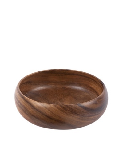 Core Acacia Large Modern Round Bowl