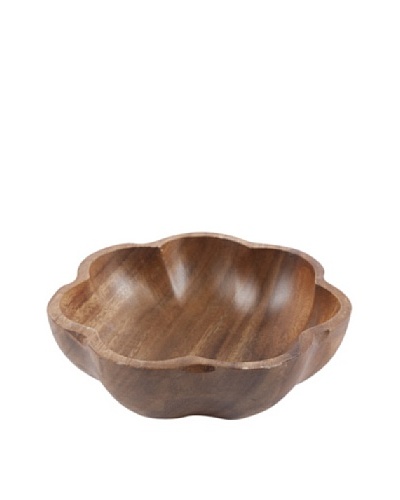 Core Acacia Large Scalloped Bowl