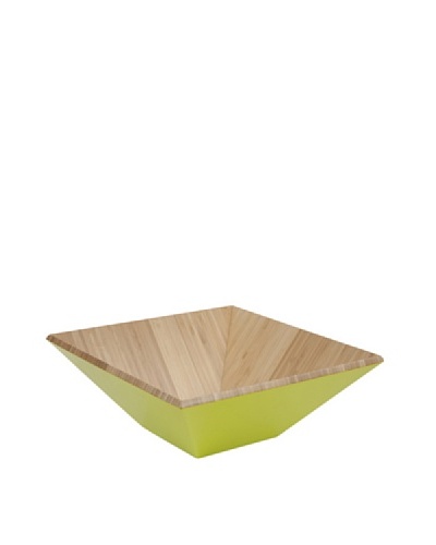 Core Bamboo Matte-Finish Square Bamboo Bowl [Lime]