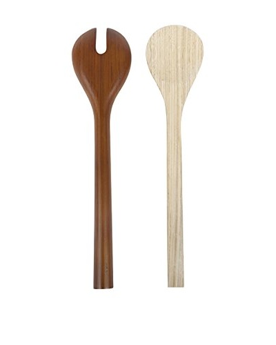 Core Bamboo Set of 2 Spun Bamboo Servers, Chocolate