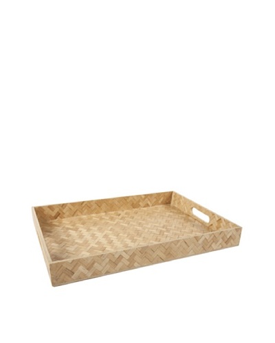 Core Bamboo Rectangle Zig-Zag Weave Trays