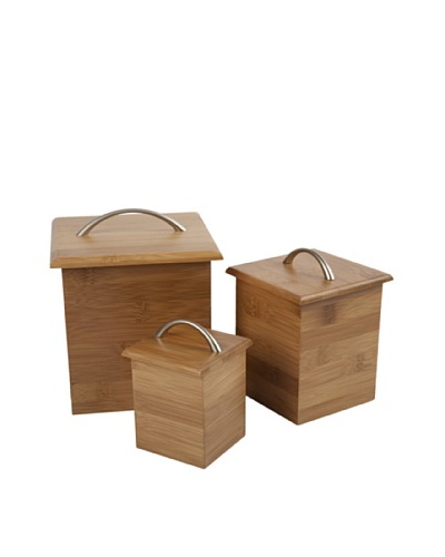 Core Bamboo Bamboo Canister Set, Natural