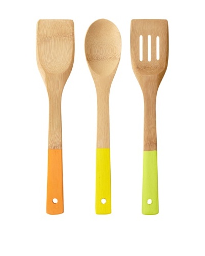 Core Bamboo Colorful Essentials Bamboo Utensil Set, Miami