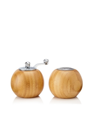 Core Bamboo Globe Pepper Mill and Salt Shaker Set