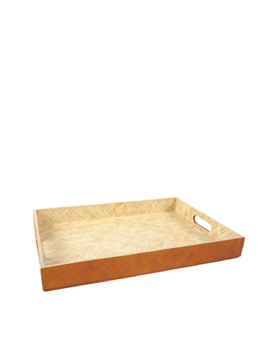 Core Bamboo Rectangle Zig-Zag Weave Trays