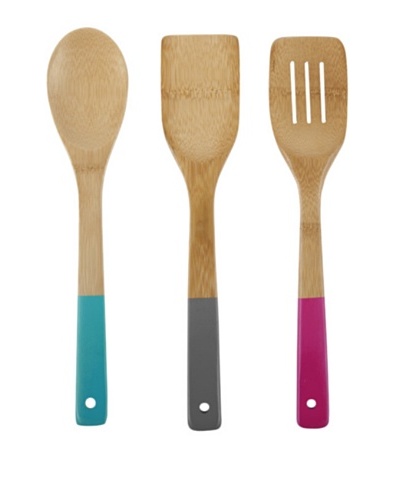 Core Bamboo Bamboo and Silicone 3-Piece Utensil Set, Los Angeles