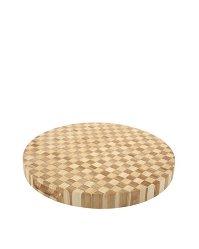 Core Bamboo Pro Chef Round Checker Chop Block