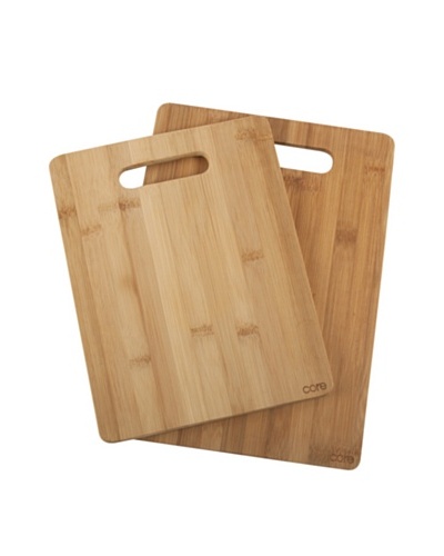 Core Bamboo Set of 2 Daisy Cutting Boards, Natural