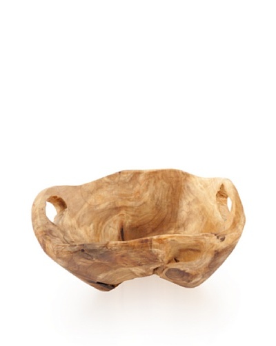 Core Root Crafts Flat-Cut Bowl With Handles