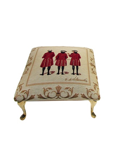 Corona Décor Co. Red Coats III Footstool