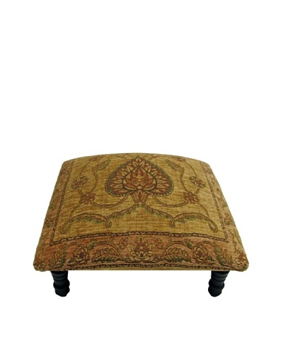 Corona Décor Co. Botanica Gold Footstool