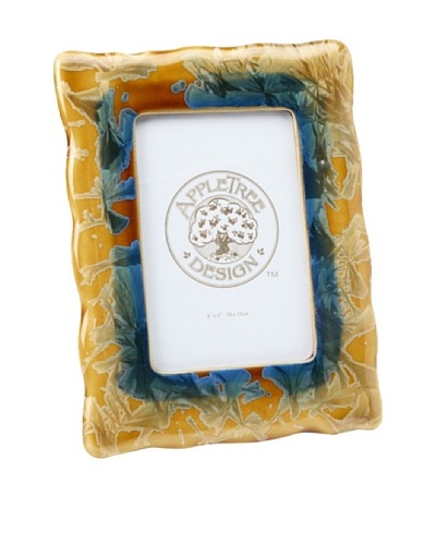 Cosmos Fine Porcelain Picture Frame, Blue/Yellow