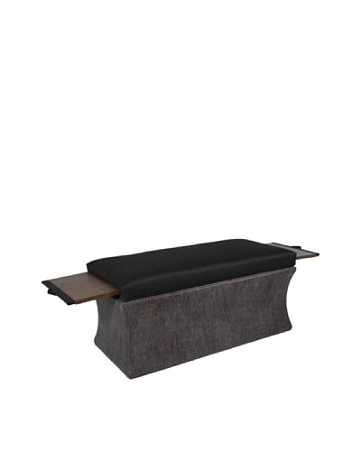 COUEF Ray Storage Bench, Latte/Espresso Gab/Distressed Grey