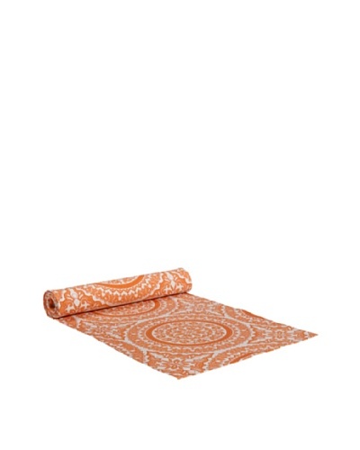 Couleur Nature Medallion 72 Runner, Tangerine