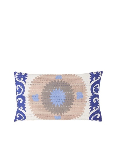 Couleur Nature Suzzani Kantha Pillow, BlueAs You See