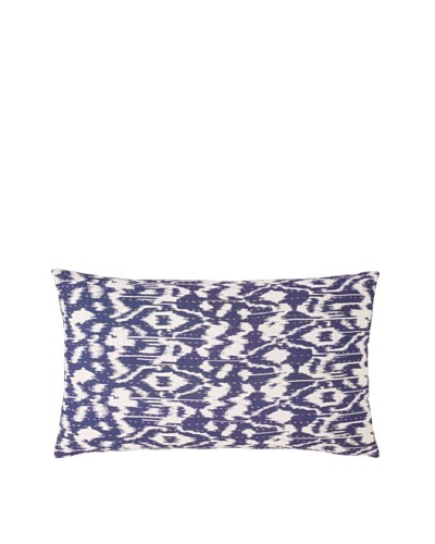 Couleur Nature Ikhat Kantha Pillow, Blue