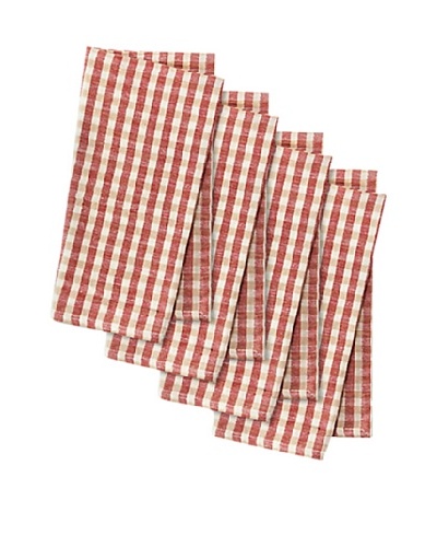 Couleur Nature Set of 4 Khadhi Gingham Check Napkins