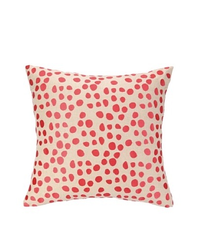 Courtney Cachet Fans Embellished Down Pillow, Orange, 18″ x 18″