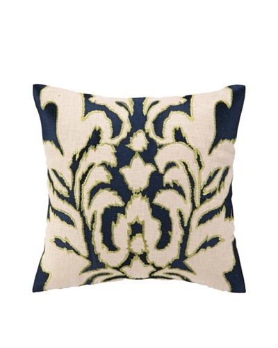 Courtney Cachet Ikat Embellished Down Pillow, Navy, 16″ x 16″As You See