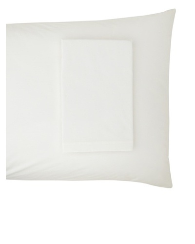 Coyuchi Percale Pillowcase, White, Standard