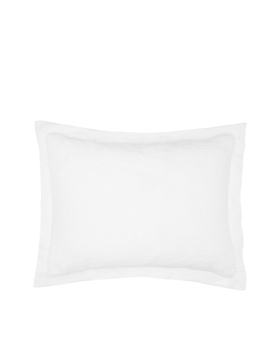 Coyuchi Ruched Muslin Sham [White]