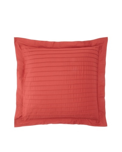 Coyuchi Pleated Sateen Euro Sham [Brick]