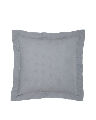 Coyuchi Swiss Dot Euro Sham [Charcoal]