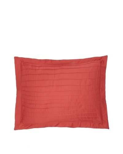 Coyuchi Pleated Sateen Pillow Sham [Brick]