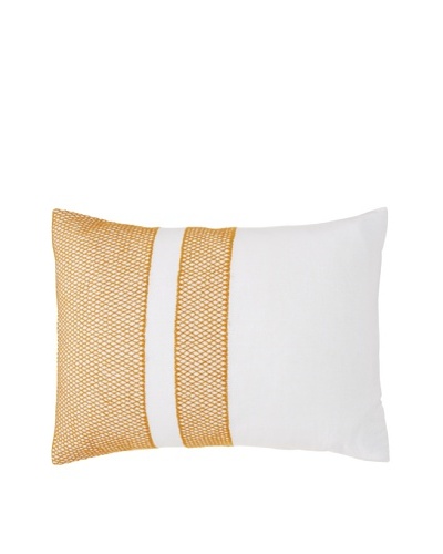 Coyuchi Labyrinth Embroidered Linen Pillow Sham