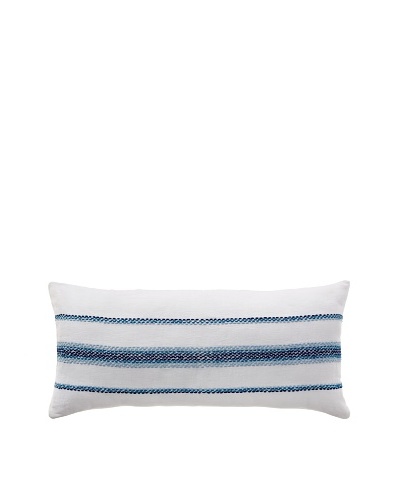 Coyuchi Ombre Linen Pillow, White/Indigo