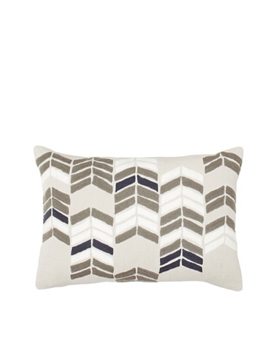 Coyuchi Chevron Stack Pillow [Gray/Multi]