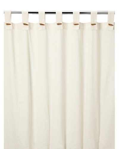 Coyuchi Seersucker Shower Curtain, Ivory