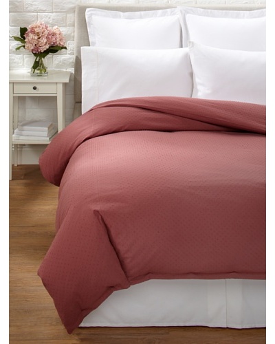 Coyuchi Swiss Dot Duvet Cover [Dusty Rose]