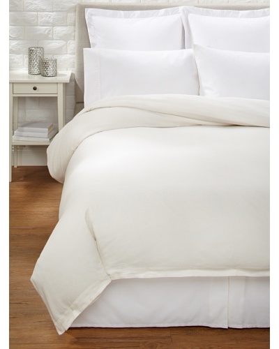 Coyuchi Diamond Jacquard Duvet Cover [Ivory/White]