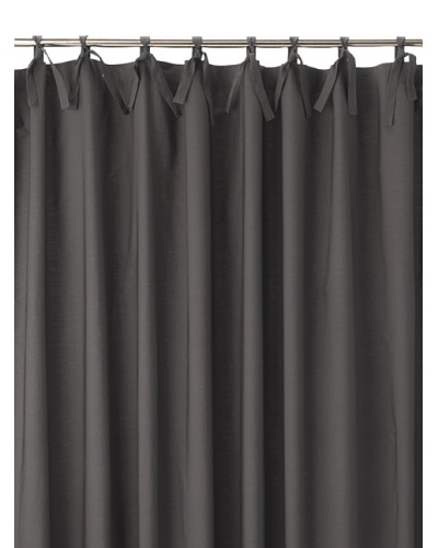 Coyuchi Pin Tuck 300 Percale Shower Curtain, CharcoalAs You See