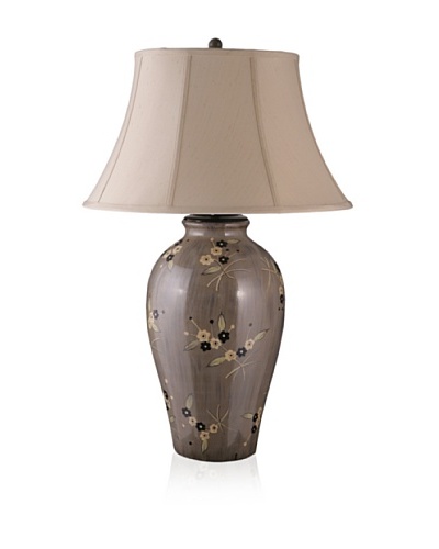 State Street Lighting Flower Design Table Lamp, Mocha